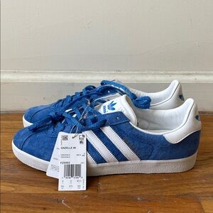 Adidas Gazelle 85 Royal Blue and White Sneakers brand new with tags! 9.5 men’s